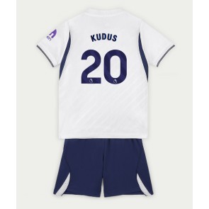 Tottenham Hotspur Mohammed Kudus #20 Replika Hemmatröja Barn 2026-27 Kortärmad (+ Korta byxor)